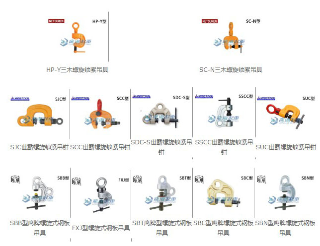 進(jìn)口螺旋鋼板吊鉗